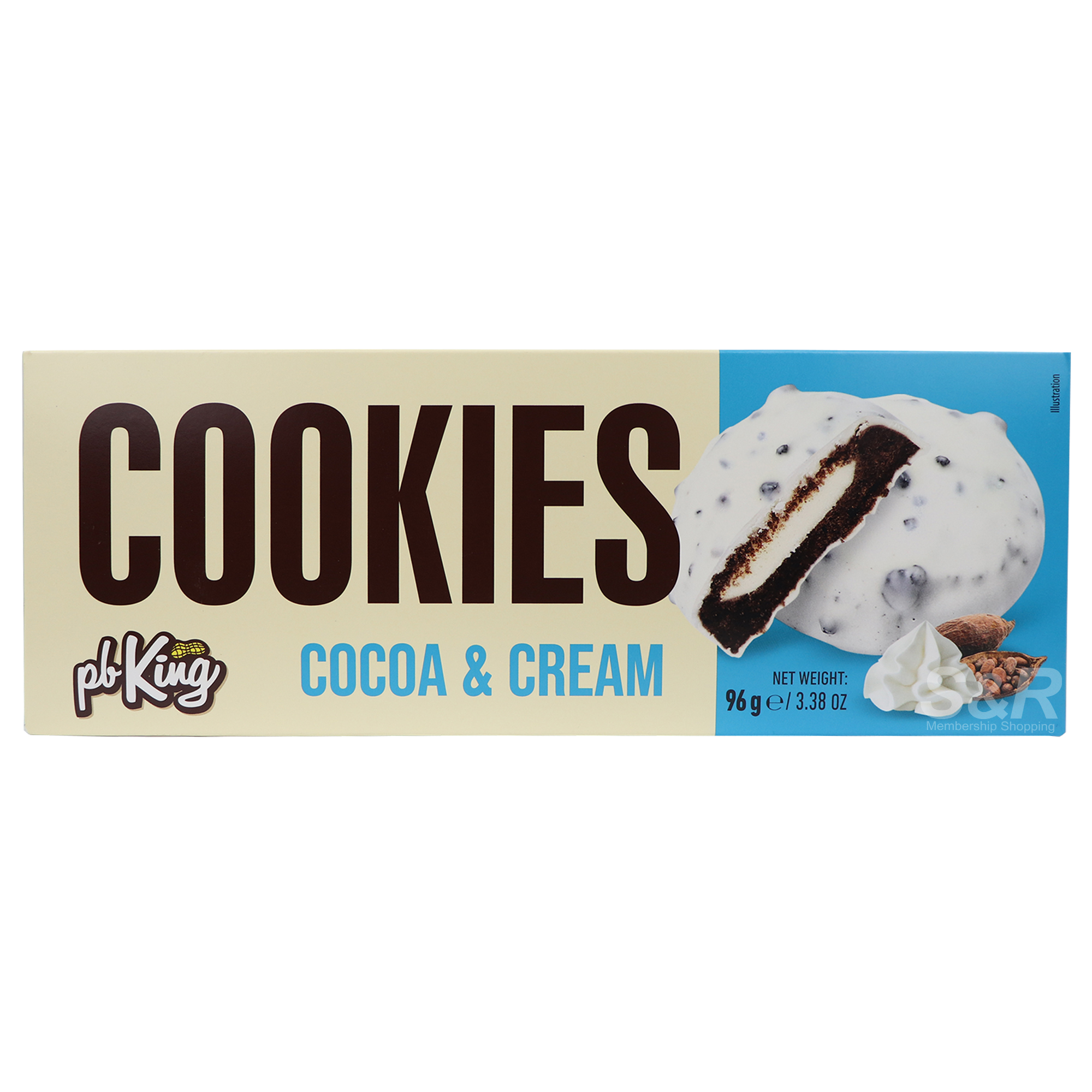 PB King Cookies Cocoa and Cream 96g PB King Cookies Cocoa and Cream 96g
